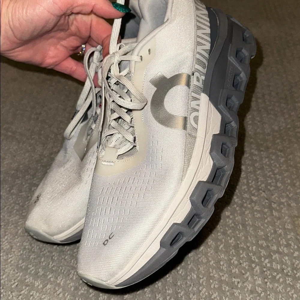 On Running Men's White Athletic Shoes - Picture 2 of 7